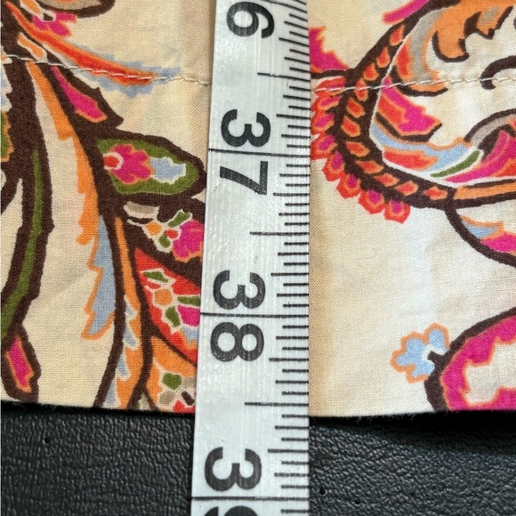 Tommy Hilfiger Pink and Cream Paisley Midi Dress size L with tie waist - Picture 13 of 13